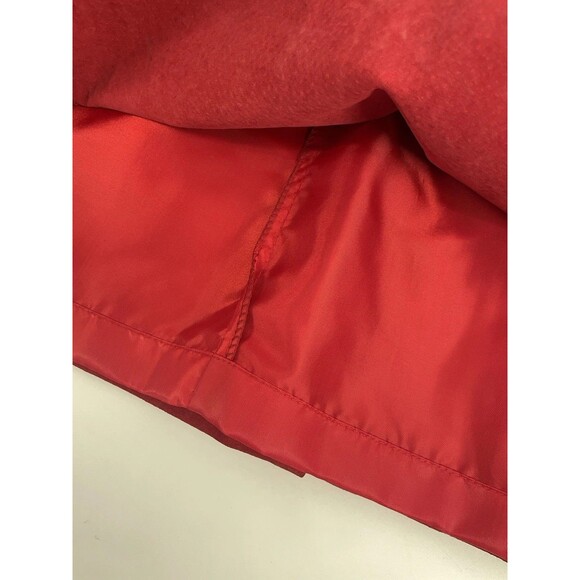 Vintage 90s Boho Western Cowgirl Rodeo Indie Sleaze Red Suede Fall Winter Skirt - Picture 6 of 15